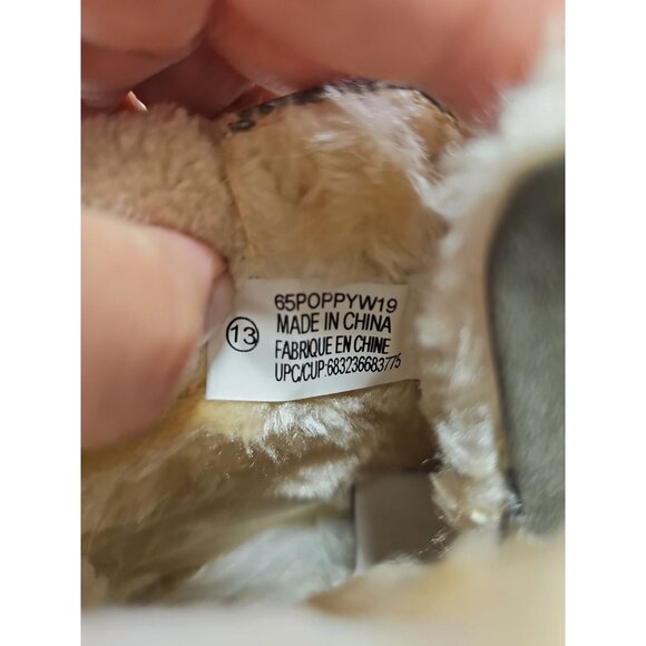 George Girls Grey Side Zipper Lace Up Boots NEW Winter Boots Size 13 - Picture 4 of 6